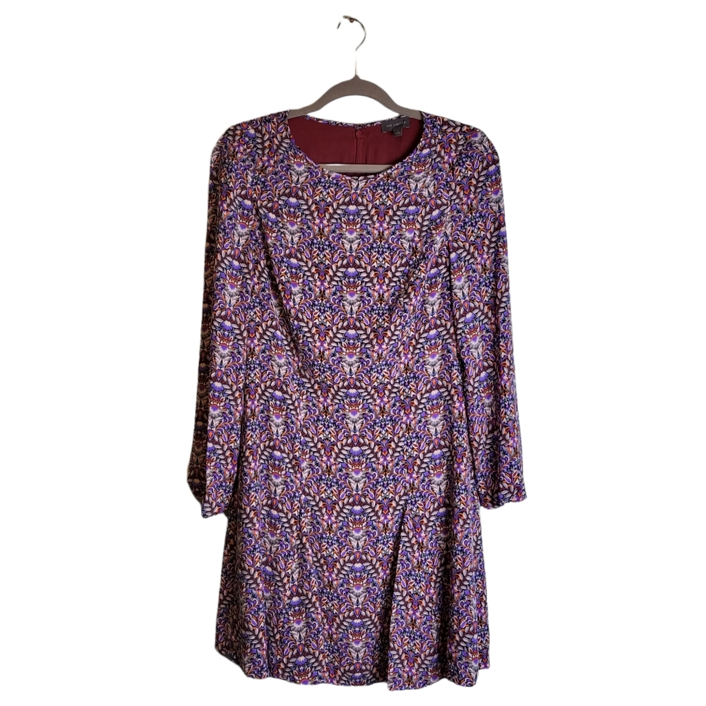 The Limited Folksy Floral Long Sleeve Boho Dress
